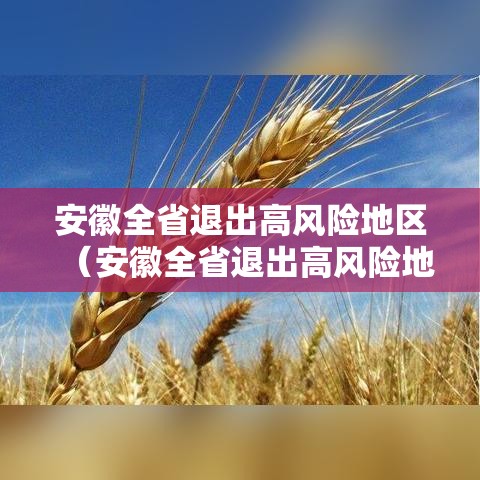 安徽全省退出高风险地区（安徽全省退出高风险地区的条件）