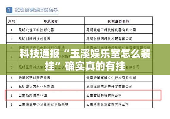 科技通报“玉溪娱乐室怎么装挂”确实真的有挂