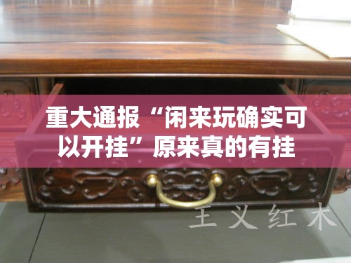 重大通报“闲来玩确实可以开挂	”原来真的有挂