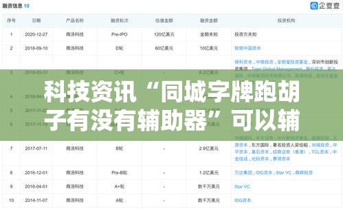 科技资讯“同城字牌跑胡子有没有辅助器	”可以辅助