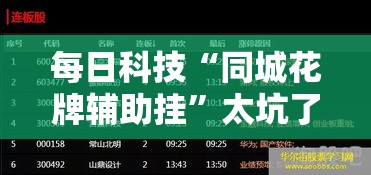 每日科技“同城花牌辅助挂”太坑了真的有挂
