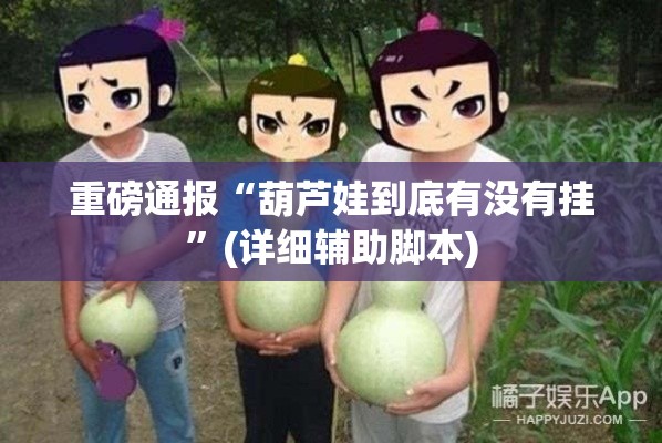 重磅通报“葫芦娃到底有没有挂”(详细辅助脚本)