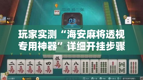 玩家实测“海安麻将透视专用神器”详细开挂步骤