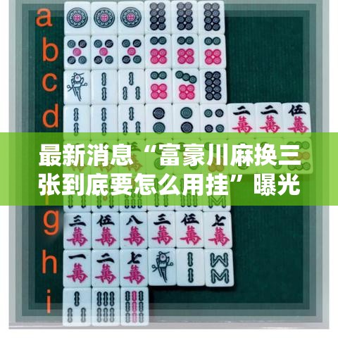 最新消息“富豪川麻换三张到底要怎么用挂”曝光透视猫腻
