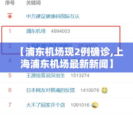 【浦东机场现2例确诊,上海浦东机场最新新闻】