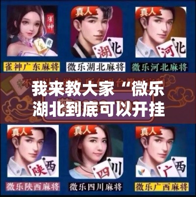 我来教大家“微乐湖北到底可以开挂吗”用挂教程
