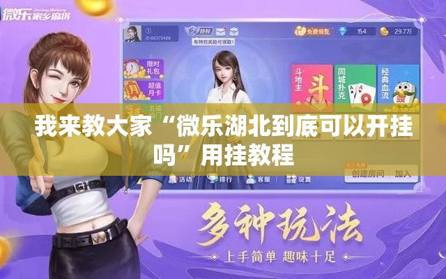 我来教大家“微乐湖北到底可以开挂吗”用挂教程