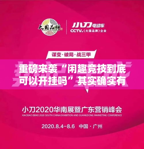 重磅来袭“闲趣竞技到底可以开挂吗	”其实确实有挂