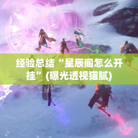 经验总结“星辰阁怎么开挂	”(曝光透视猫腻)