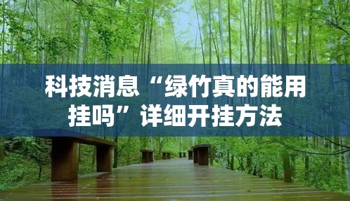 科技消息“绿竹真的能用挂吗”详细开挂方法