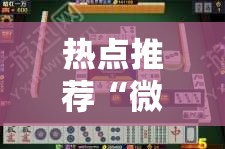 热点推荐“微乐龙江麻将有没有人开挂	”解密透视猫腻
