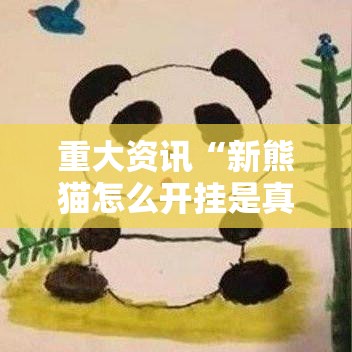 重大资讯“新熊猫怎么开挂是真的吗	”可以开挂软件