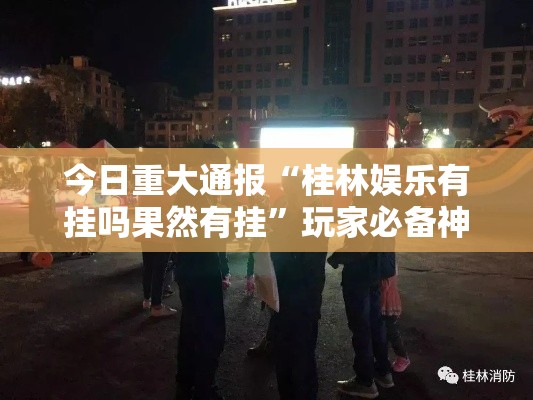 今日重大通报“桂林娱乐有挂吗果然有挂”玩家必备神器