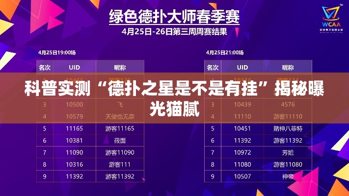 科普实测“德扑之星是不是有挂	”揭秘曝光猫腻