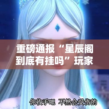 重磅通报“星辰阁到底有挂吗”玩家必备神器
