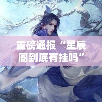 重磅通报“星辰阁到底有挂吗	”玩家必备神器