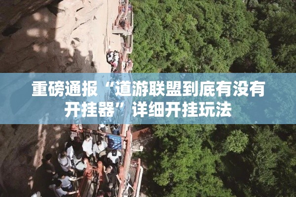 重磅通报“道游联盟到底有没有开挂器	”详细开挂玩法