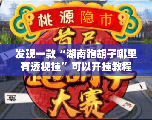 发现一款“湖南跑胡子哪里有透视挂”可以开挂教程