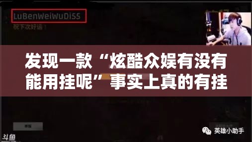 发现一款“炫酷众娱有没有能用挂呢”事实上真的有挂