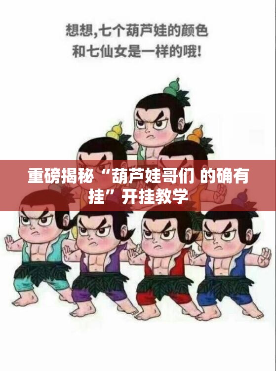 重磅揭秘“葫芦娃哥们 的确有挂”开挂教学