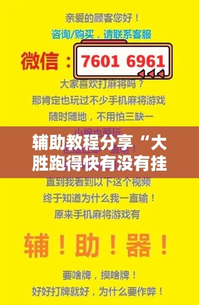 辅助教程分享“大胜跑得快有没有挂”分享装挂详细步骤