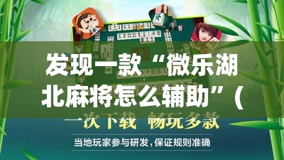 发现一款“微乐湖北麻将怎么辅助	”(其实有挂)