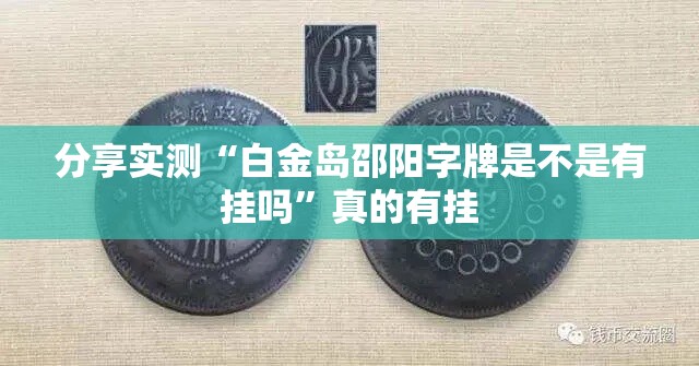 分享实测“白金岛邵阳字牌是不是有挂吗”真的有挂
