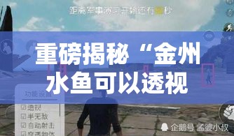 重磅揭秘“金州水鱼可以透视吗”太坑了真的有挂