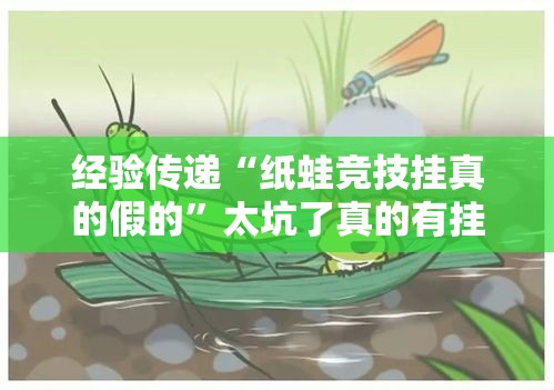 经验传递“纸蛙竞技挂真的假的”太坑了真的有挂