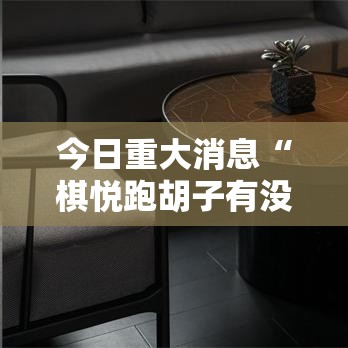 今日重大消息“棋悦跑胡子有没有挂辅助”原来可以开挂