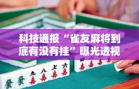 科技通报“雀友麻将到底有没有挂	”曝光透视猫腻