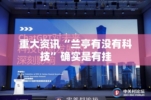 重大资讯“兰亭有没有科技”确实是有挂