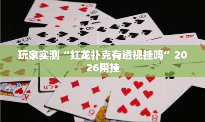 玩家实测“红龙扑克有透视挂吗	”2026用挂