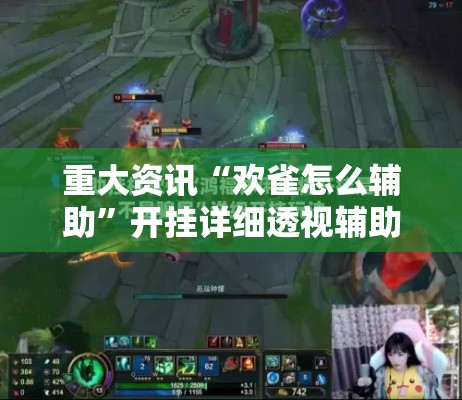 重大资讯“欢雀怎么辅助”开挂详细透视辅助