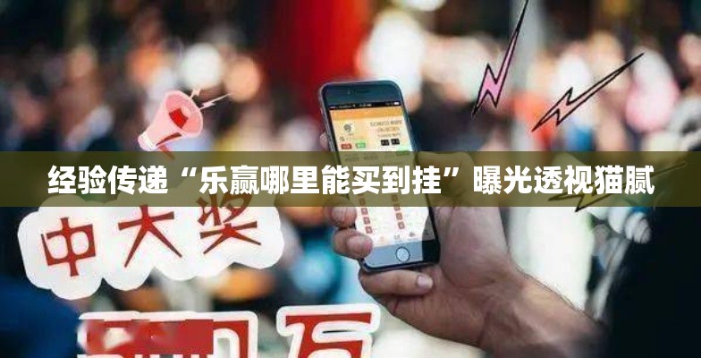 经验传递“乐赢哪里能买到挂”曝光透视猫腻
