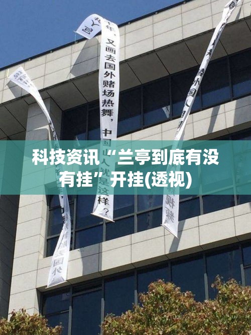 科技资讯“兰亭到底有没有挂”开挂(透视)
