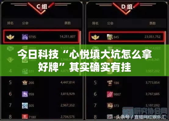 今日科技“心悦填大坑怎么拿好牌”其实确实有挂
