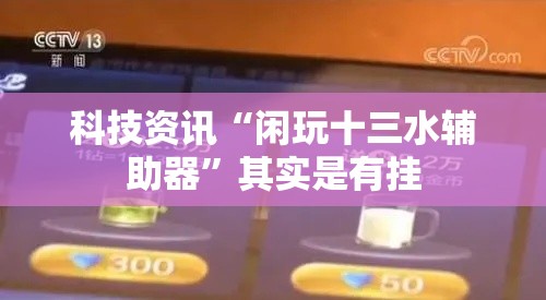 科技资讯“闲玩十三水辅助器”其实是有挂