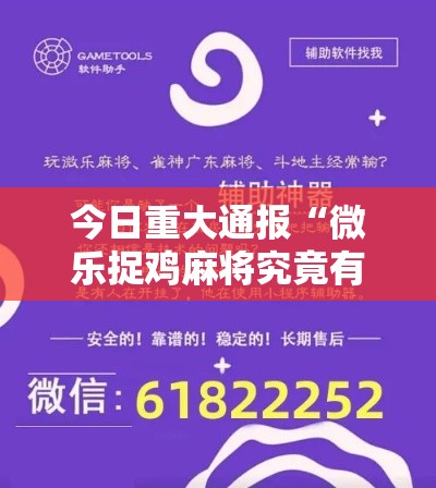 今日重大通报“微乐捉鸡麻将究竟有没有挂”可以辅助