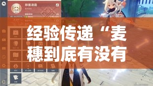 经验传递“麦穗到底有没有挂	”详细开挂玩法