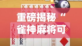 重磅揭秘“雀神麻将可不可以开透视挂”2026用挂