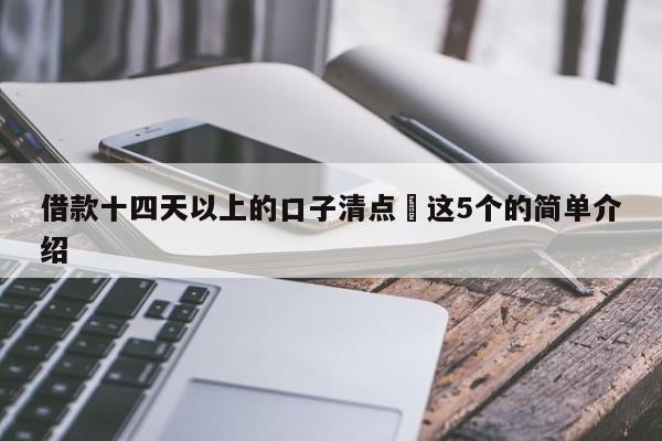 借款十四天以上的口子清点​这5个的简单介绍